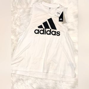 Adidas Boxy Logo Tank White 🤍 XL